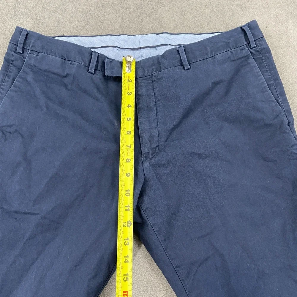 Polo Ralph‎ Lauren Stretch Slim Fit Chino Pants Mens 36 Navy Blue Straight Leg